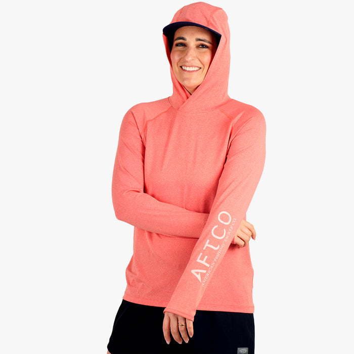 Soft Coral Heather $Model is 5'7" Size M$