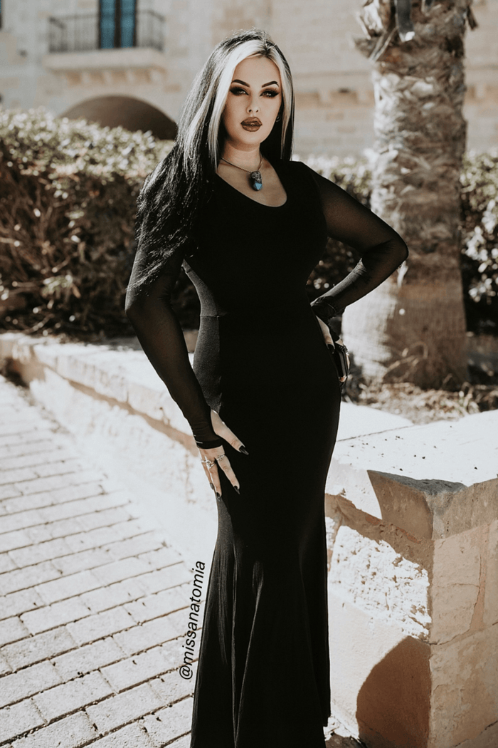 BlackMilk Clothing - Wraith Long Sleeve Maxi Dress - @missanatomia