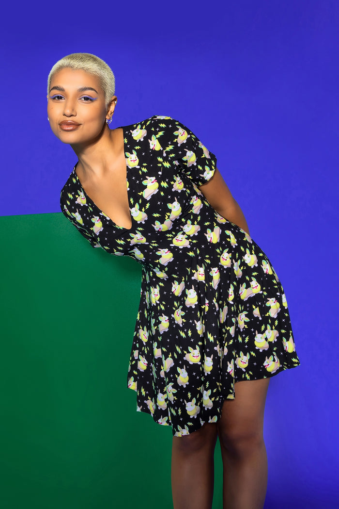 BlackMilk Clothing - Yamper V Dress