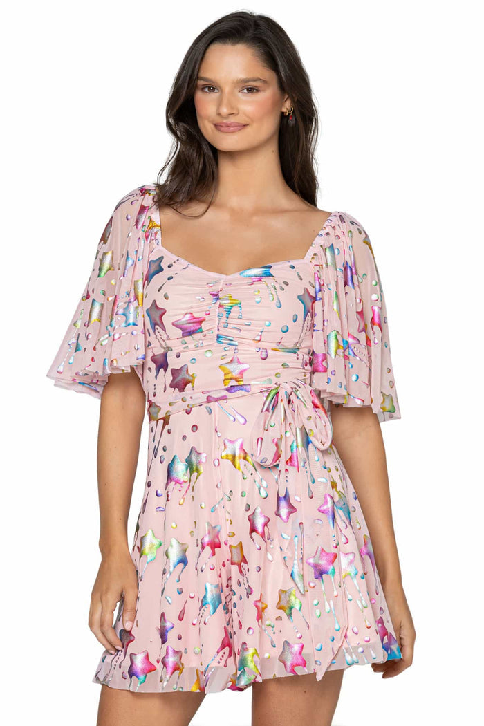 You're a Star Flutter Sleeve Playsuit