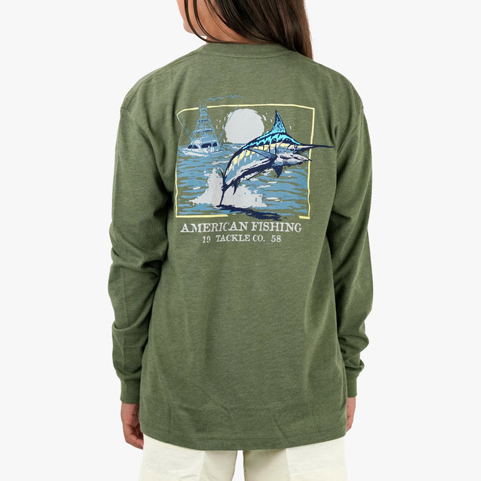 Army Heather $Model is Size M$
