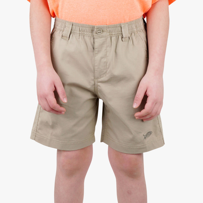 Khaki $Model is Size M$