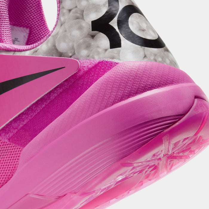 Zoom KD 4 Aunt Pearl Mens Basketball Shoes (Pink Fire/Black/Silver)